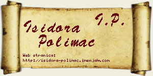 Isidora Polimac vizit kartica